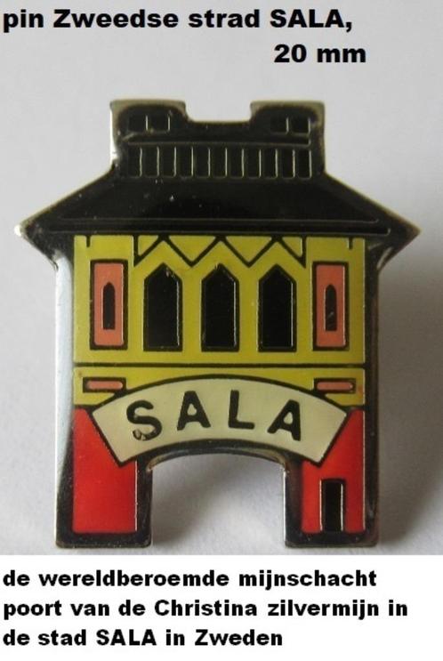 splinternieuwe pin, de mijnschacht poort,  kopermijn SALA Zw, Verzamelen, Speldjes, Pins en Buttons, Nieuw, Overige onderwerpen