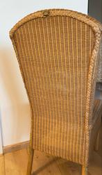 6 Originele Loom Furniture Eetkamerstoelen - Zeer Goed!, Ophalen, Gebruikt, Bruin, Riet of Rotan