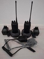 Motorola GP340 UHF Portofoon Set, Telecommunicatie, Ophalen of Verzenden, Gebruikt, Portofoon of Walkie-talkie, Handsfree-functie