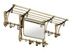 Koperen kapstok Eichholtz Old French wandkapstok met spiegel, Huis en Inrichting, Woonaccessoires | Kapstokken, Wandkapstok, Eichholtz