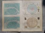 001-002/Kaart sterrenhemel - Maan - zonnesysteem uit 1899, Antiek en Kunst, Ophalen of Verzenden