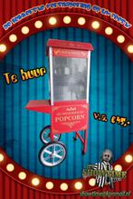Te huur: Popcorn machine incl. porties ( regio 0162 ), Hobby en Vrije tijd, Feestartikelen | Verhuur, Ophalen of Verzenden, Zo goed als nieuw