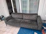 3 zits bank, velvet, donkergroen, Huis en Inrichting, Banken | Bankstellen, Ophalen, Gebruikt, Driepersoons, 75 tot 100 cm