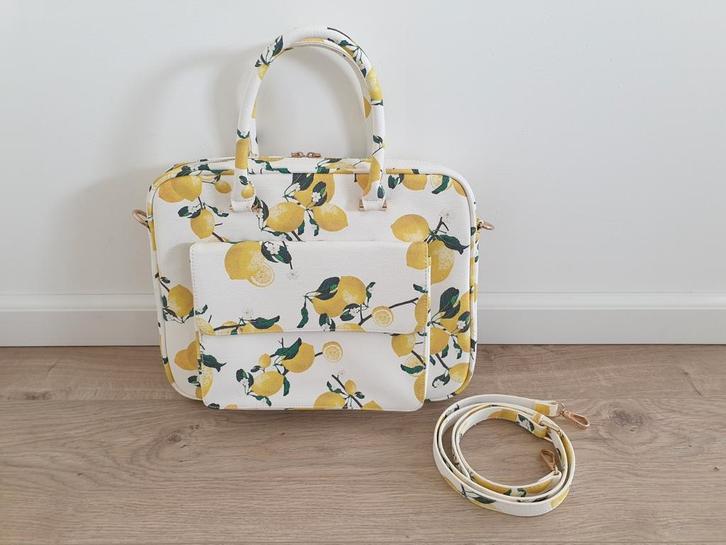 Tas / laptoptas van Parfois met citroenen print - NIEUW, Computers en Software, Laptoptassen, Nieuw, Schoudertas, 13 inch, Ophalen of Verzenden