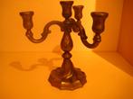 Fraaie VINTAGE KANDELAAR 3-ARMIG Is van LOOD 24 cm. hoog, Huis en Inrichting, Woonaccessoires | Kandelaars en Kaarsen, Overige materialen
