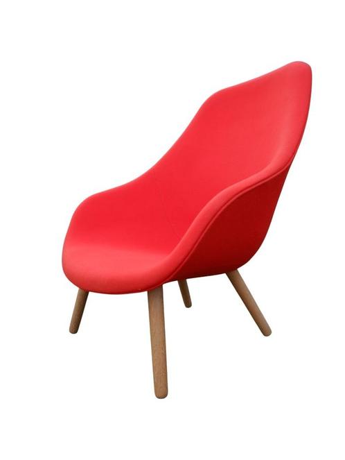 Hay About a Lounge Chair High fauteuil, Huis en Inrichting, Fauteuils, Zo goed als nieuw, Hout, Stof, 75 tot 100 cm, Minder dan 75 cm
