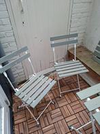 Ikea Tarno Bistro Set - Tuinset 2 x stoel, 1 x tafel, Ophalen, Gebruikt, Hout, Inklapbaar