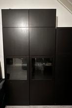 Kast IKEA set, zwartbruin, direct op te halen, Huis en Inrichting, Kasten | Overige, Ophalen, Zo goed als nieuw