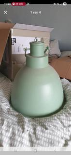 Mooie jade kleurige hanglamp, Huis en Inrichting, Lampen | Hanglampen, Ophalen, Gebruikt, Metaal, Minder dan 50 cm