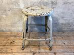 Vintage metalen | stalen | kruk | chaise nicolle Frankrijk, Ophalen of Verzenden, Gebruikt, Staal