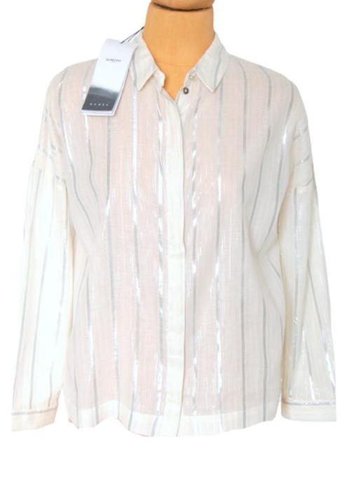 Nieuwe Suncoo blouse, Luca, wit/zilver, Mt. M, Kleding | Dames, Blouses en Tunieken, Nieuw, Maat 38/40 (M), Wit, Verzenden