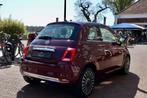 Fiat 500 1.2 Lounge| Panoramadak | Bordo Metallic | Uconnect, Voorwielaandrijving, Stof, Gebruikt, 1242 cc