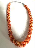 Appelkoraal 3 strengen ketting, Sieraden, Tassen en Uiterlijk, Gebruikt, Ophalen of Verzenden, Steen of Mineraal, Met edelsteen
