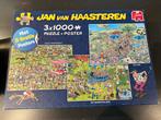 Jan van Haasteren Puzzel 3x 1000 stuks, Ophalen of Verzenden, 500 t/m 1500 stukjes, Zo goed als nieuw, Legpuzzel