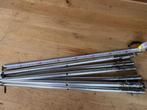 6 x aluminium scepter 70 cm, Ophalen of Verzenden, Gebruikt, Lijn of Blok