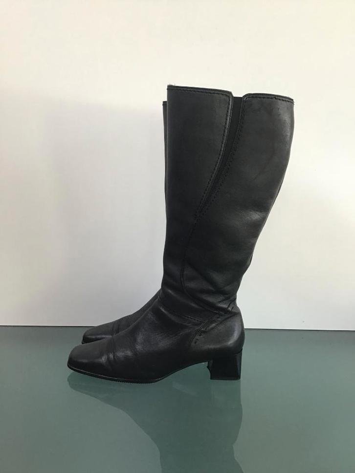 GRATIS VERZENDEN | GABOR leren zwarte vintage laarzen 38, Kleding | Dames, Schoenen, Zo goed als nieuw, Hoge laarzen, Zwart, Verzenden