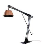 Te gekke vloerlamp van massief staal, Ophalen, 200 cm of meer, Zo goed als nieuw, Metaal