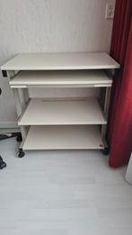Computer bureau met 2 uitschuifbare planken + bureaustoel, Computers en Software, Laptoptafels, Ophalen, Gebruikt