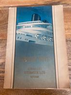 Willem Ruys scheepsfolder jaren 40, Ophalen of Verzenden, Gebruikt, Motorboot, Kaart, Foto of Prent
