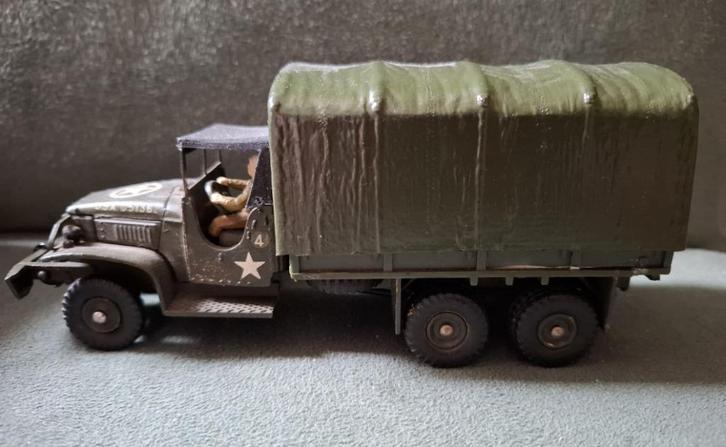 dinky toys 809 truck met huif, Hobby en Vrije tijd, Modelauto's | 1:43, Gebruikt, Auto, Dinky Toys, Ophalen of Verzenden