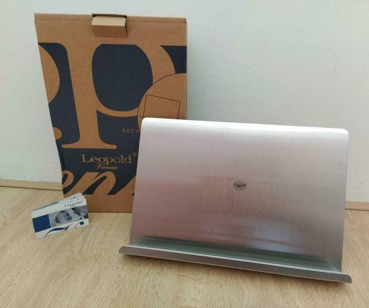 Nieuwe Leopold Kookboek/Tablet houder/standaard RVS, Huis en Inrichting, Keuken | Keukenbenodigdheden, Nieuw, Ophalen of Verzenden