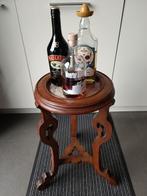 Unieke antieke piëdestal, plantentafel met marmeren blad, Ophalen