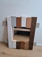 Unieke Spiegel met Houten Frame, Ophalen, Minder dan 50 cm, Zo goed als nieuw, Minder dan 100 cm