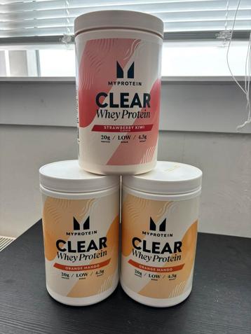 3x My Protein clear whey / 3 voor 25,- / NIEUW beschikbaar voor biedingen