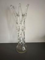 Vintage Mond-geblazen open vaas, Ophalen, Gebruikt, Overige kleuren, Glas