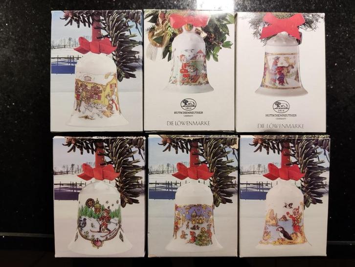 HUTSCHENREUTHER PORSELEINEN KERSTKLOKJES, Diversen, Kerst, Nieuw, Ophalen of Verzenden