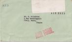 Amerika VS M107 Renault Boyer Machinestempel Frankrijk, Ophalen of Verzenden, Envelop