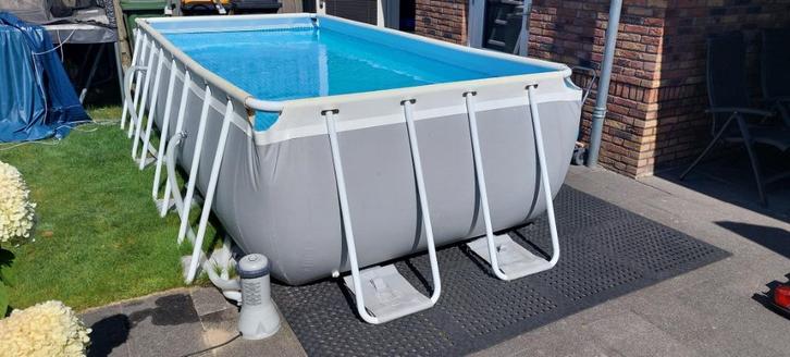 Buitenzwembad 2x4 meter, Tuin en Terras, Zwembaden, Gebruikt, Opzetzwembad, 80 tot 120 cm, 200 tot 400 cm, 200 tot 300 cm, Rechthoekig