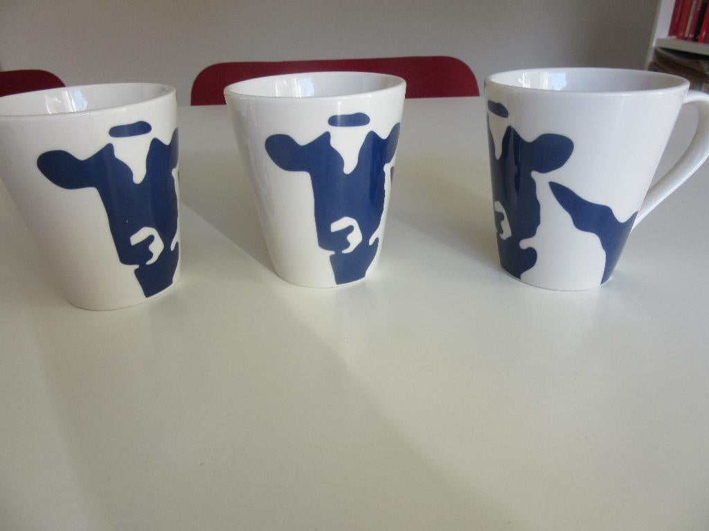 3 Koeien - Mokken door Sylvia Brands i.o.v. Campina -nieuwst, Huis en Inrichting, Keuken | Servies, Ophalen of Verzenden, Zo goed als nieuw