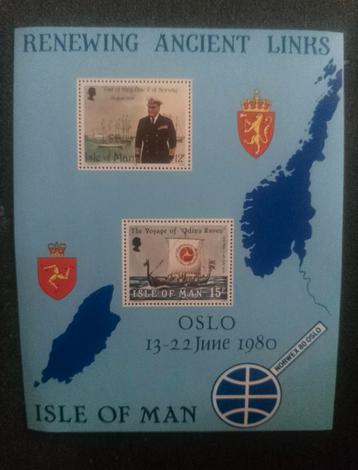 Isle of Man - Noorwegen 1980 Postzegelmap beschikbaar voor biedingen