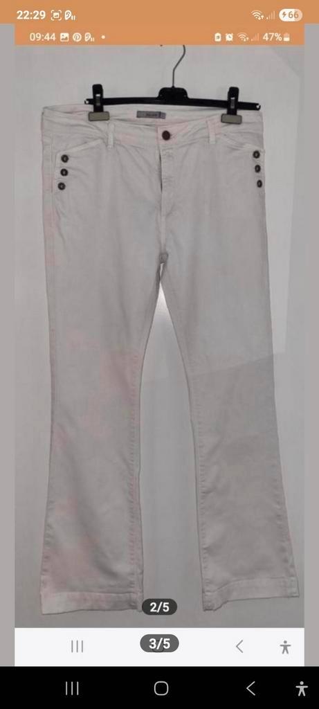 Didi witte dikke katoenen broek 44 L izgs, Kleding | Dames, Spijkerbroeken en Jeans, Zo goed als nieuw, W33 - W36 (confectie 42/44)