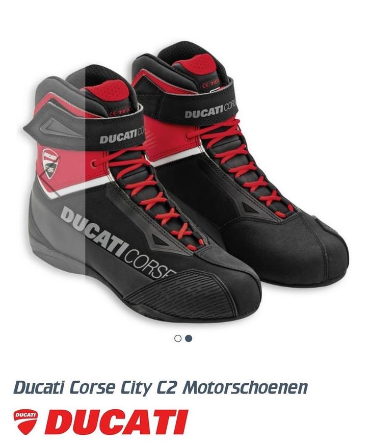 Ducati Corse motorschoen, Motoren, Kleding | Motorkleding, Laarzen, Tweedehands, Ophalen of Verzenden