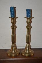 2 koperen kandelaars 28 cm, Antiek en Kunst, Ophalen of Verzenden, Koper of Brons