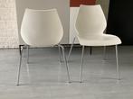 Twee Design stoeltjes, Kartell Maui, Vico Magistretti, 90's, Modern Design, Metaal, Twee, Gebruikt