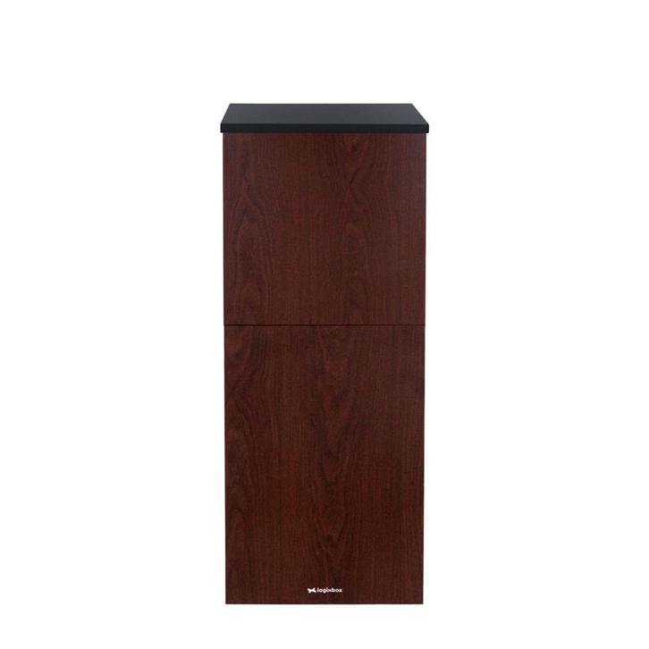 Logixbox - Pakketbrievenbus - Trendybox Wood, Hoge kwaliteit, Tuin en Terras, Brievenbussen, Nieuw, Staande brievenbus, Staal