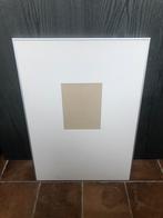 Aluminium lijst 50x70cm met passe-partout 16,5x22cm, Gebruikt, 50 tot 75 cm, Metaal of Aluminium, Ophalen of Verzenden