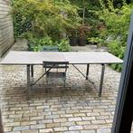Tuintafel, rvs, hardsteen, Ophalen, Gebruikt, Rechthoekig, Rvs