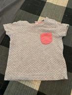 Grijze T-shirtje met roze stippen van de Wibra. Maat 62, Meisje, Ophalen of Verzenden, Zo goed als nieuw, Wibra