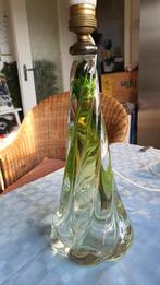 Kristallen Lampenvoet met de hand Gesigneerd  Val Saint Lamb, Ophalen, 50 Jaren, Minder dan 50 cm, Glas