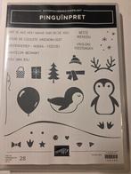 Stampin up pinguïnpret stempels met pons, Ophalen of Verzenden, Zo goed als nieuw