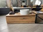 Badmeubel 100x48 Eiken 1 lade Greeploos Softclose Hout, Doe-het-zelf en Verbouw, Sanitair, Ophalen, Info@dealplein.nl, Dealplein