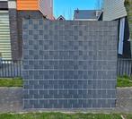 Schuttingdeel metaal met vlechtband 180x190, Tuin en Terras, Ophalen, Gebruikt, IJzer, Tuinhek