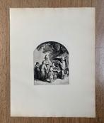 Ets Adriaan Van Ostade "De Kwakzalver" 1923, Ophalen of Verzenden