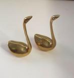 1570)Set van twee koperen zwaantjes, Antiek en Kunst, Antiek | Koper en Brons, Ophalen of Verzenden
