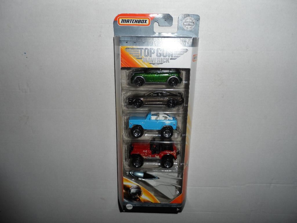 Matchbox 5 Pack - Top Gun Maverick (versie 1) (2020) 1:64 D7, Ophalen of Verzenden, Nieuw, Auto
