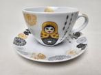 # PPD Cappucino kop met schotels met Matroesjka- Baboesjka, Huis en Inrichting, Ophalen of Verzenden, Zo goed als nieuw, Overige stijlen